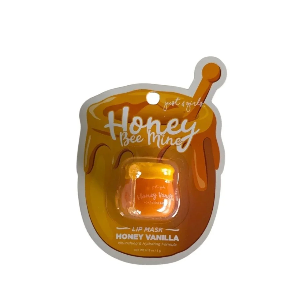 Just For Girls Honey Be Mine Lip Mask Sweet Nectar & Honey Vanilla ,2pk